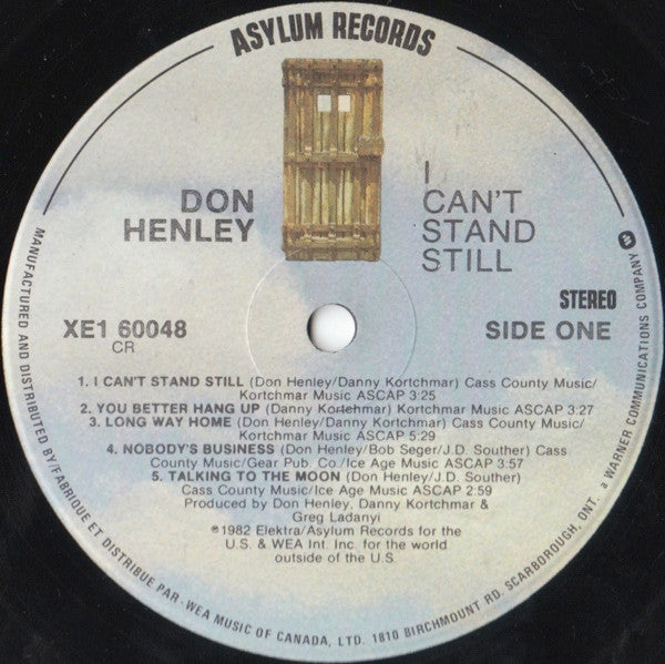 Don Henley : I Can't Stand Still (LP, Album)