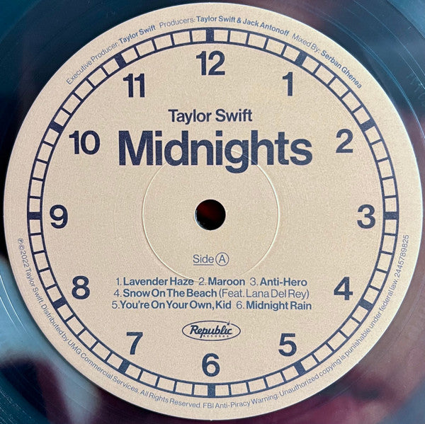 Taylor Swift : Midnights (LP, Album, S/Edition, Blu)