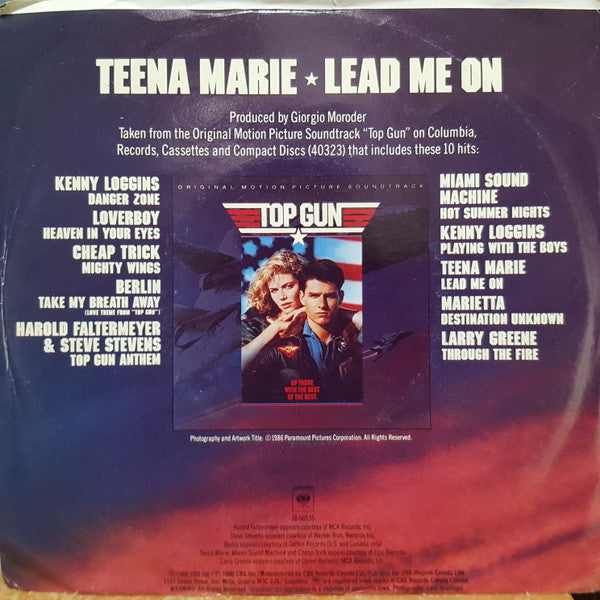 Teena Marie / Giorgio Moroder : Lead Me On / Lead Me On (Instrumental) (7", Single)