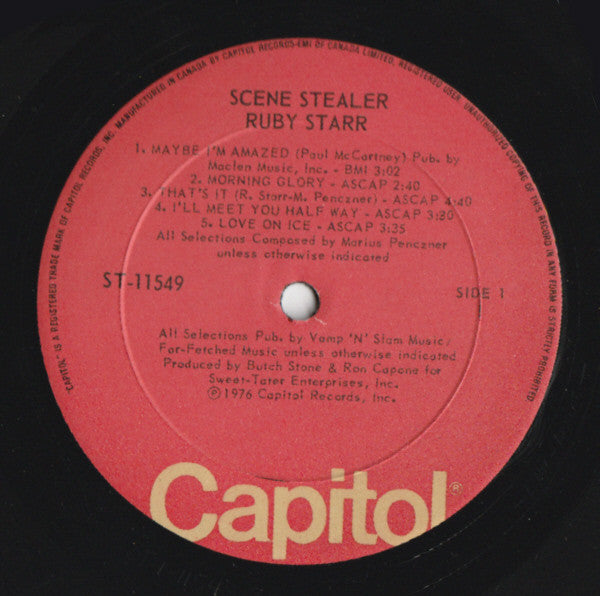 Ruby Starr : Scene Stealer (LP, Album)