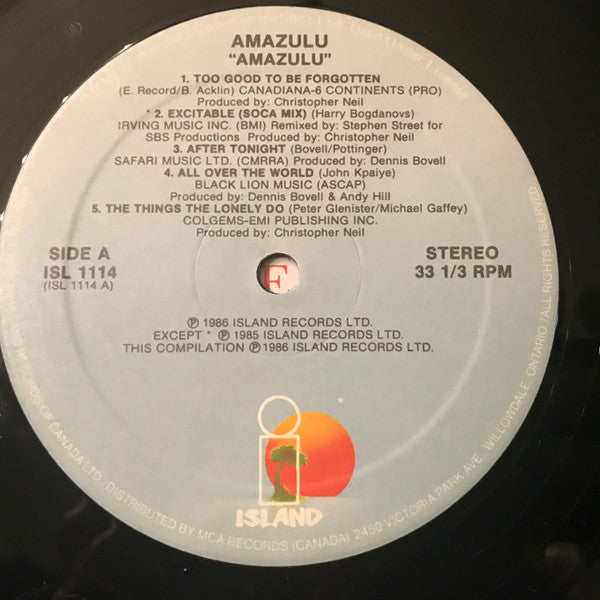 Amazulu : Amazulu (LP, Album)