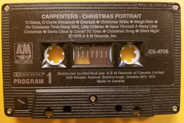 Carpenters : Christmas Portrait (Cass, Album)