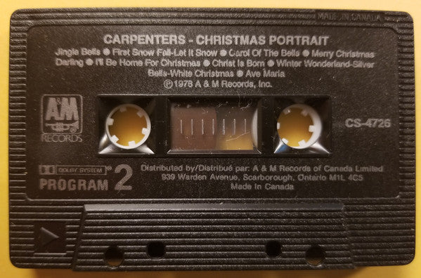 Carpenters : Christmas Portrait (Cass, Album)
