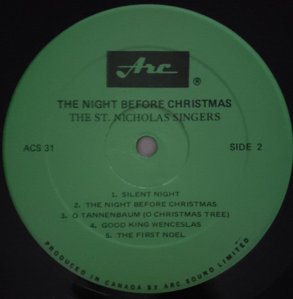 Saint Nicholas Singers : Rudolph The Red Nosed Reindeer (LP, Album)