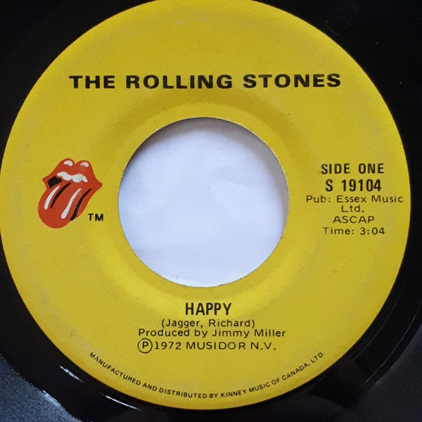 The Rolling Stones : Happy (7")