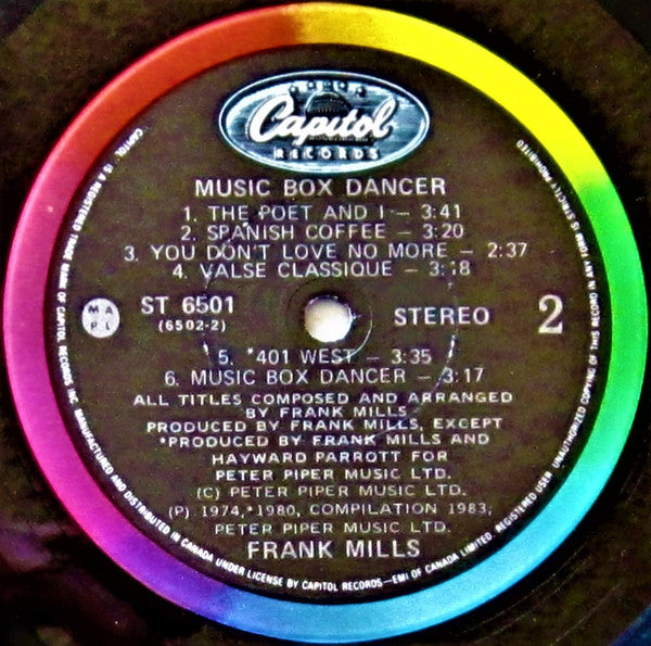Frank Mills : Music Box Dancer (LP, Comp)