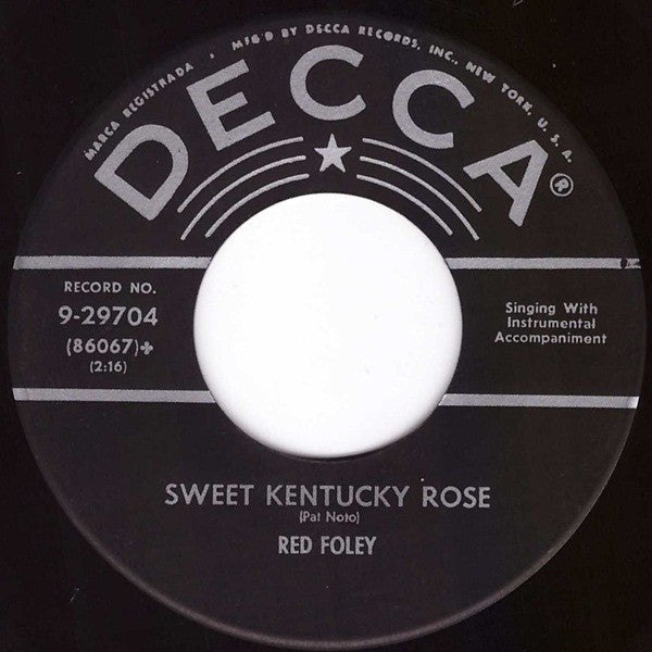 Red Foley : Croce Di Oro / Sweet Kentucky Rose (7", Glo)
