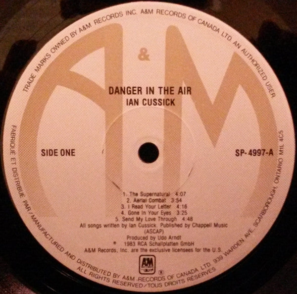 Ian Cussick : Danger In The Air (LP, Album)