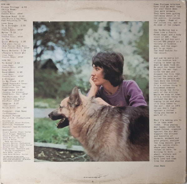 Joan Baez : Come From the Shadows (LP, Club, Uni)