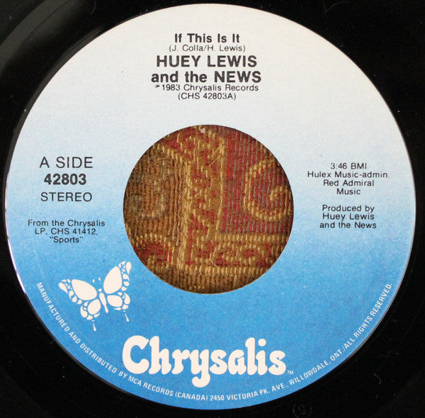 Huey Lewis And The News* : If This Is It (7", Single)