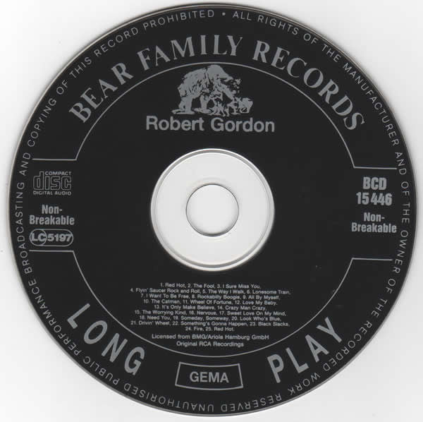 Robert Gordon (2) : Is Red Hot (CD, Comp, RE)