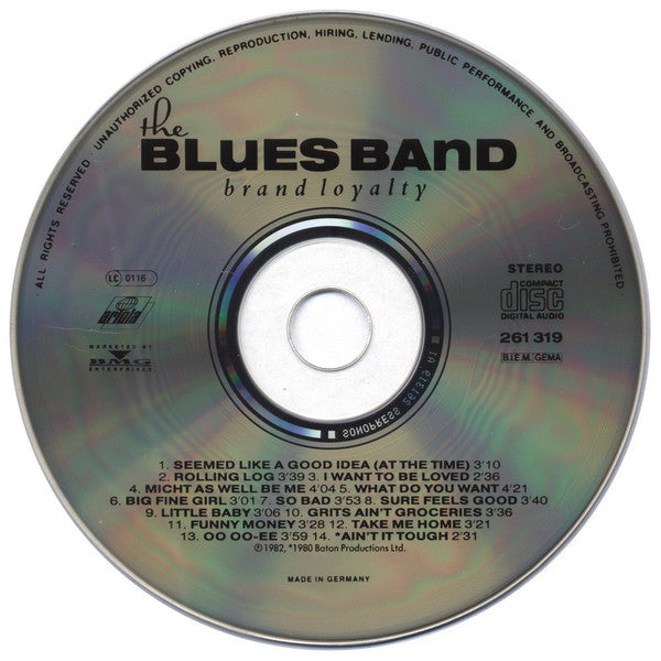 The Blues Band : Brand Loyalty (CD, Album, RE)