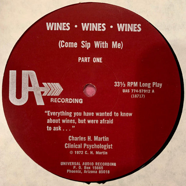 C.H. Martin : Wines Wines Wines (Come Sip With Me) (LP)