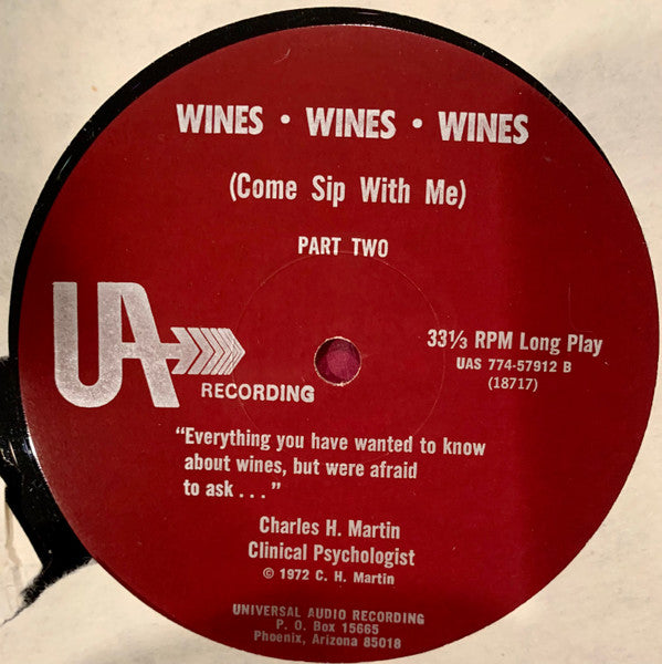 C.H. Martin : Wines Wines Wines (Come Sip With Me) (LP)