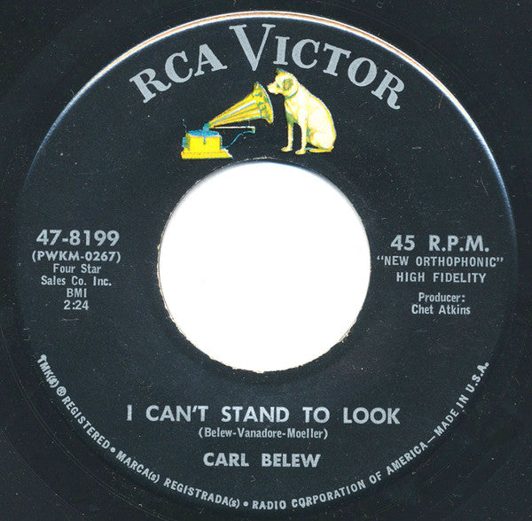 Carl Belew : My Pride Won't Let Me (7")