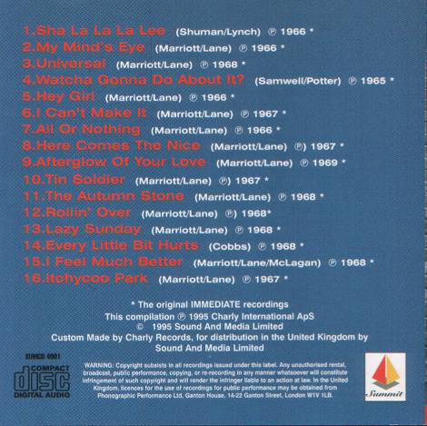 Small Faces : The Best Of Small Faces (CD, Comp)