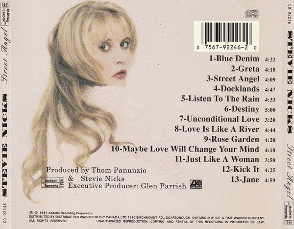 Stevie Nicks : Street Angel (CD, Album)