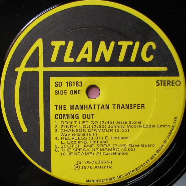 The Manhattan Transfer : Coming Out (LP, Album)