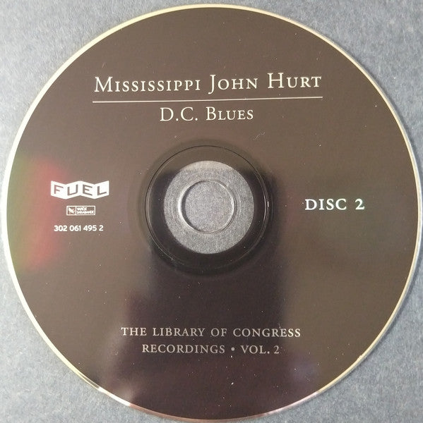 Mississippi John Hurt : D.C. Blues: The Library Of Congress Recordings, Volume 2 (2xCD, Comp)