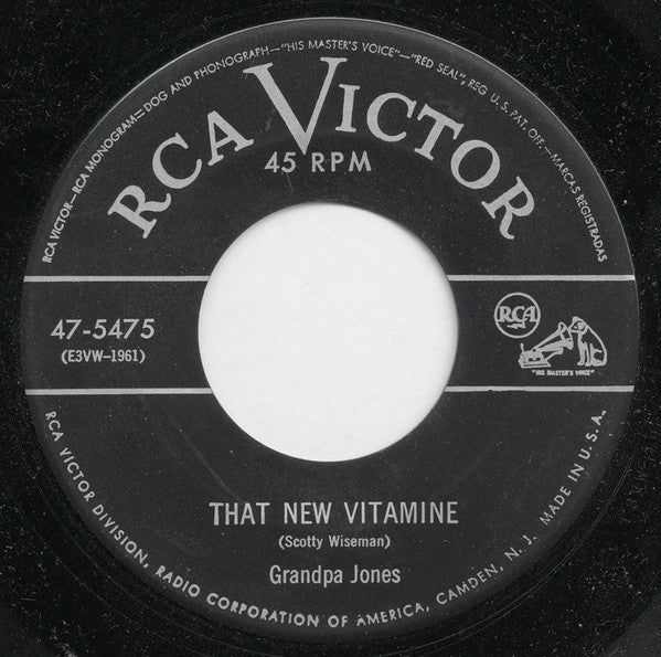 Grandpa Jones : My Heart Is Like A Train / That New Vitamine	 (7")
