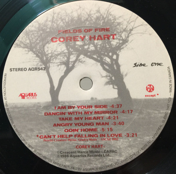Corey Hart : Fields Of Fire (LP, Album)