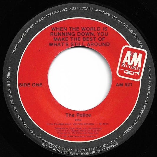 The Police : When The World Is Running Down, You Make The Best Of What's Still Around (7")