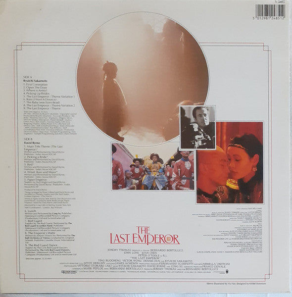 Ryuichi Sakamoto, David Byrne And Cong Su : The Last Emperor (LP, Album, Gat)