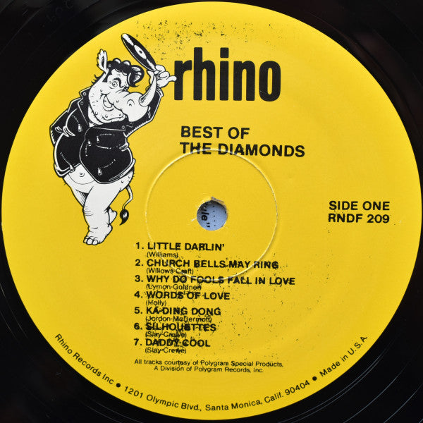 The Diamonds : Best Of The Diamonds (LP, Comp, Rai)