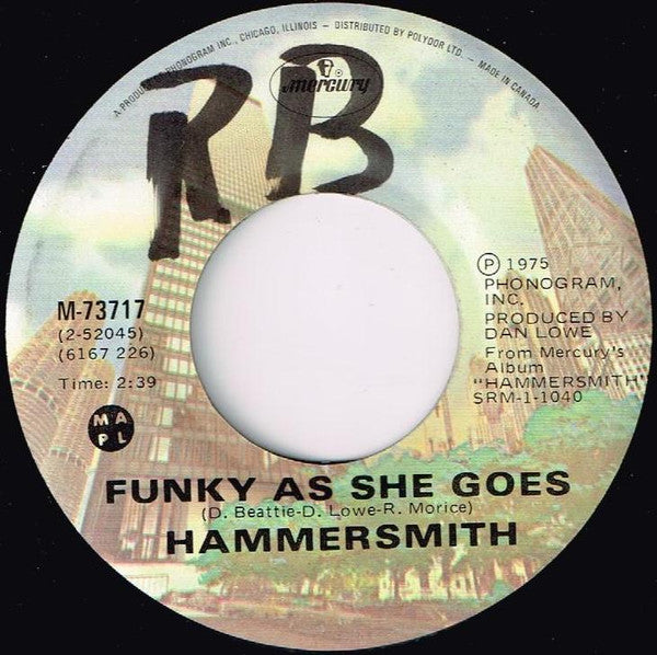 Hammersmith (2) : Feelin' Better / Funky As She Goes (7", Single)