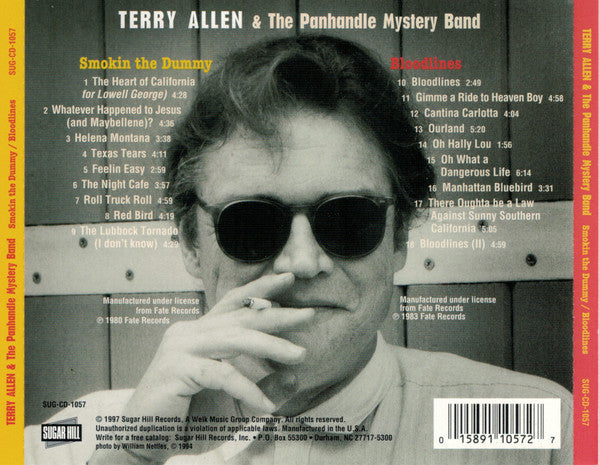 Terry Allen & The Panhandle Mystery Band : Smokin' The Dummy / Bloodlines (CD, Album, Comp)