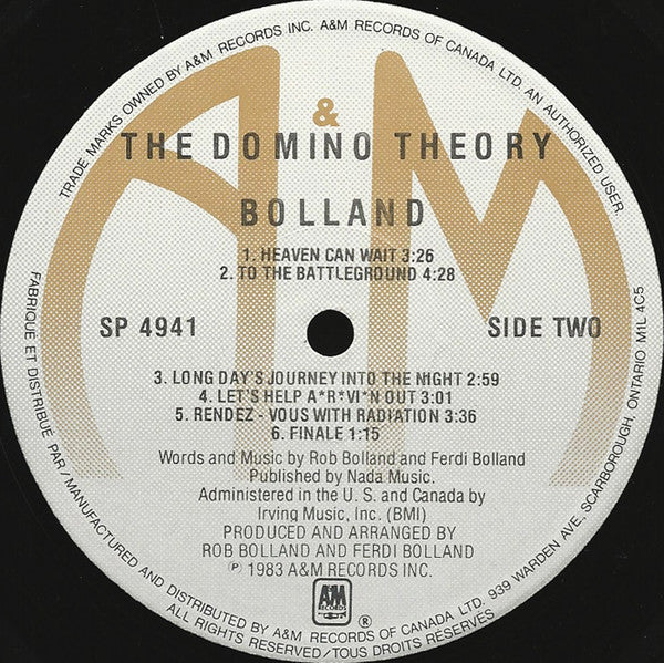 Bolland & Bolland : The Domino Theory (LP, Album)