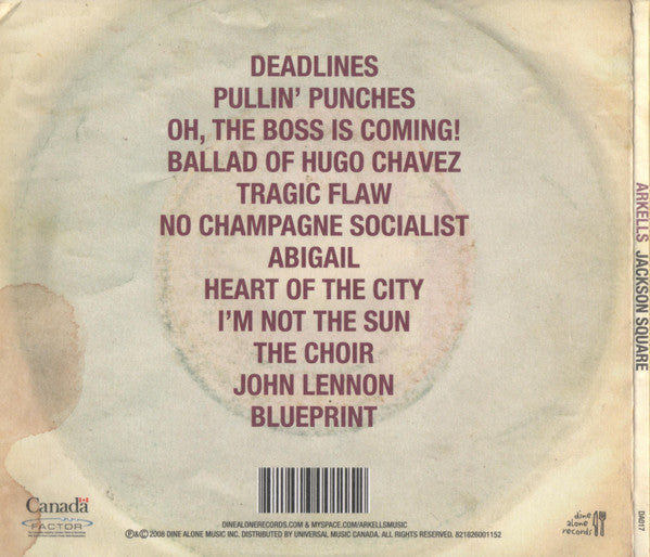 Arkells : Jackson Square (CD, Album)