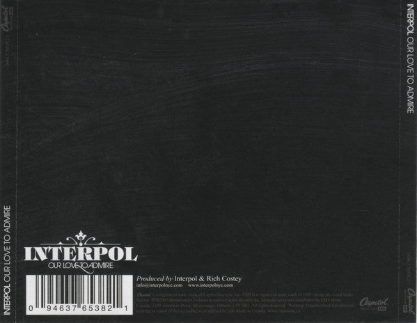 Interpol : Our Love To Admire (CD, Album)