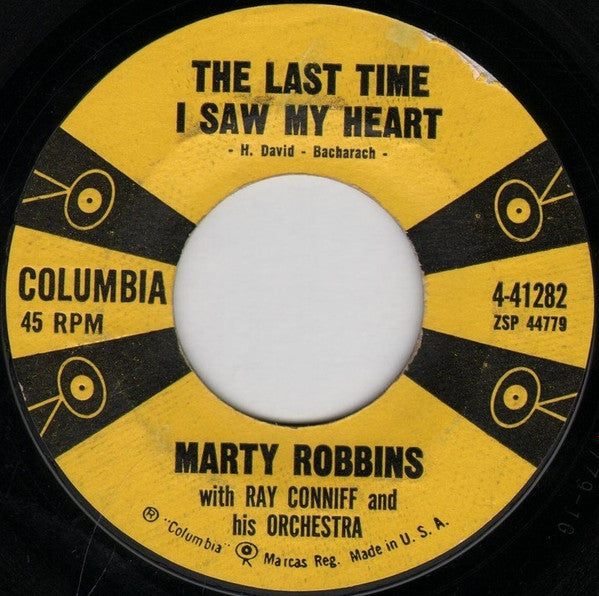 Marty Robbins : The Last Time I Saw My Heart (7")