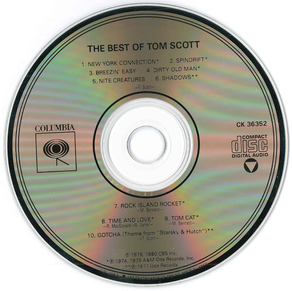 Tom Scott : The Best Of Tom Scott (CD, Comp, RE, JVC)