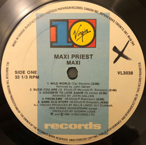 Maxi Priest : Maxi Priest (LP, Album)
