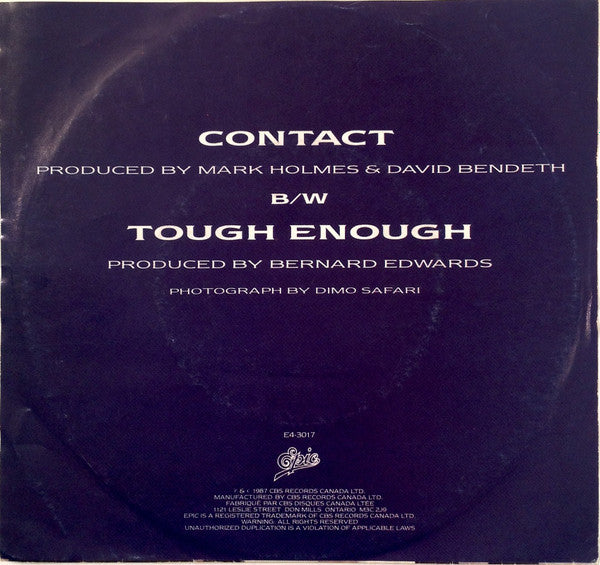 Platinum Blonde : Contact (7", Single)