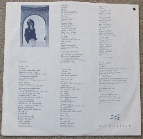 Jay Ferguson : Thunder Island (LP, Album, C-D)
