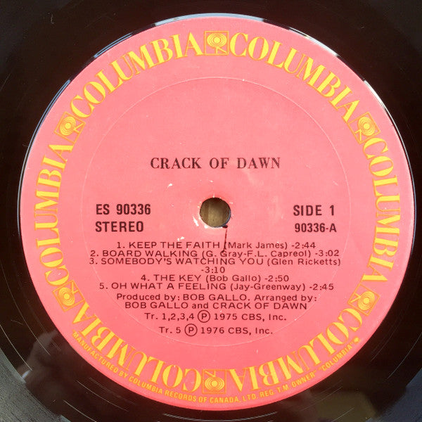 Crack Of Dawn : Crack Of Dawn (LP, Album)