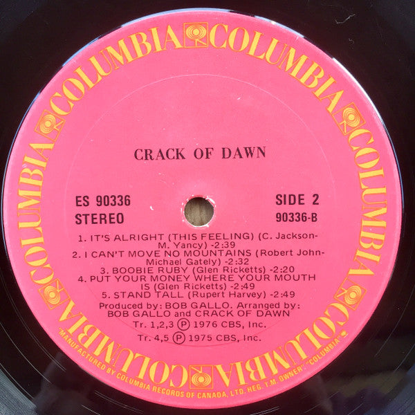 Crack Of Dawn : Crack Of Dawn (LP, Album)