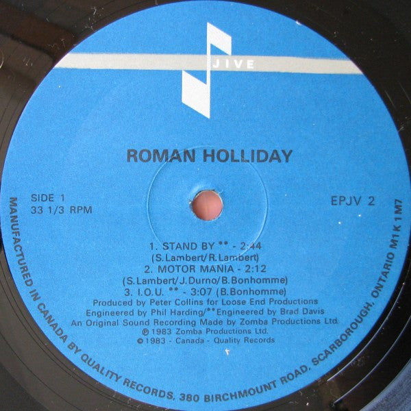 Roman Holliday : Roman Holliday (LP, MiniAlbum)