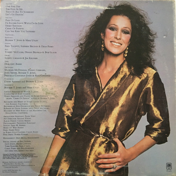 Rita Coolidge : Satisfied (LP, Album)