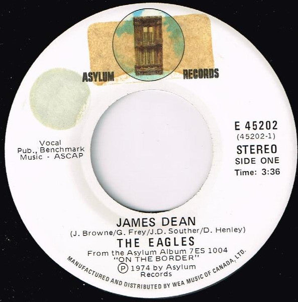 Eagles : James Dean  (7", Single)