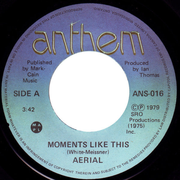 Aerial (4) : Moments Like This (7", Single)