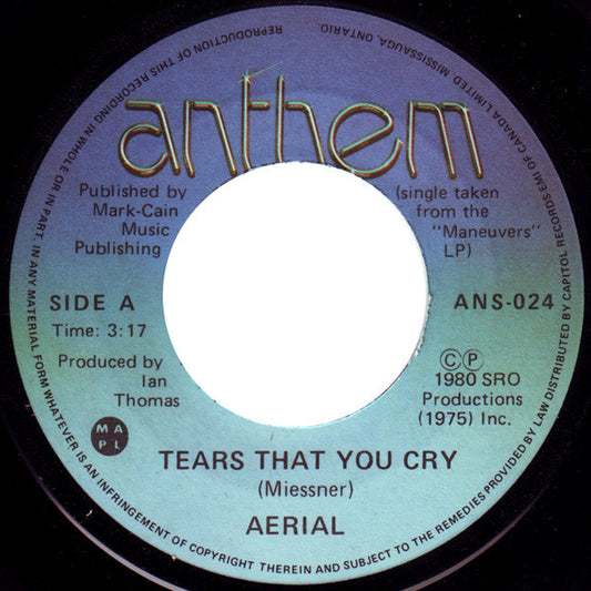 Aerial (4) : Tears That You Cry (7", Single)