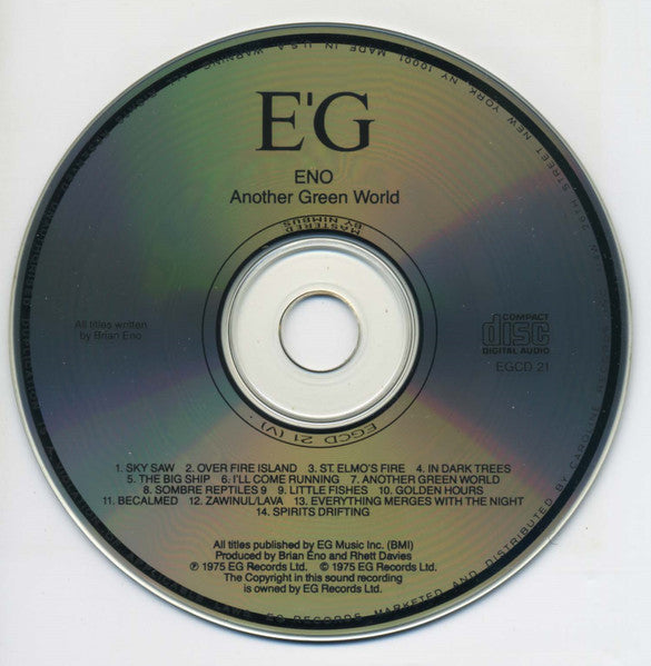 Eno* : Another Green World (CD, Album, RE)