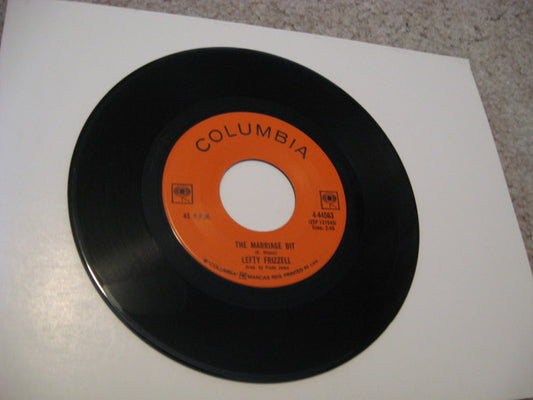 Lefty Frizzell : The Marriage Bit (7", Single)