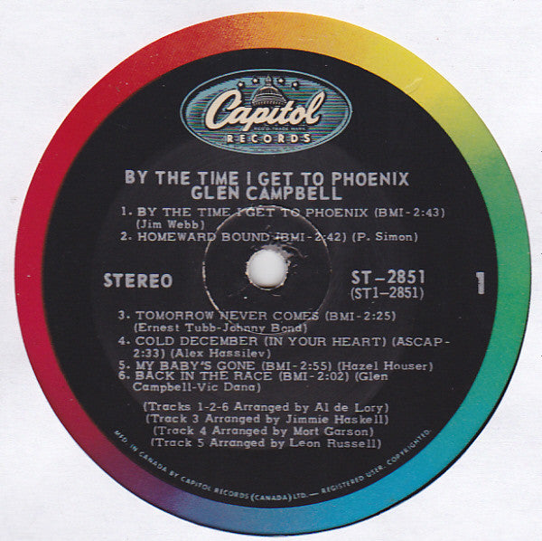 Glen Campbell : By The Time I Get To Phoenix (LP, Album)