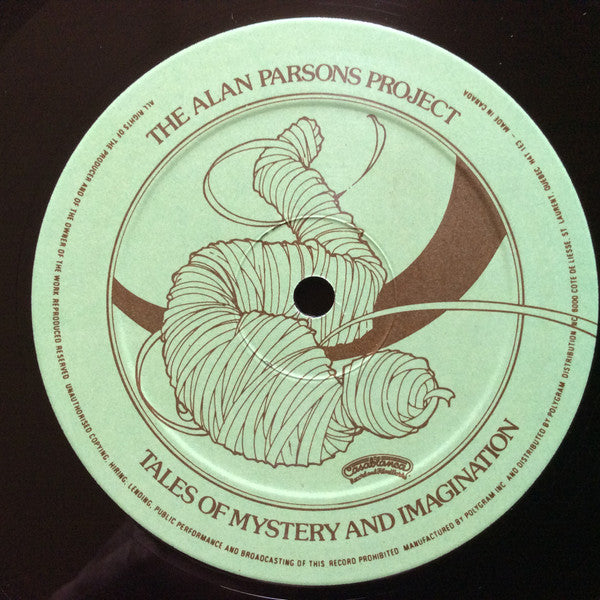 The Alan Parsons Project : Tales Of Mystery And Imagination (Edgar Allan Poe) (LP, Album, RE, Qua)