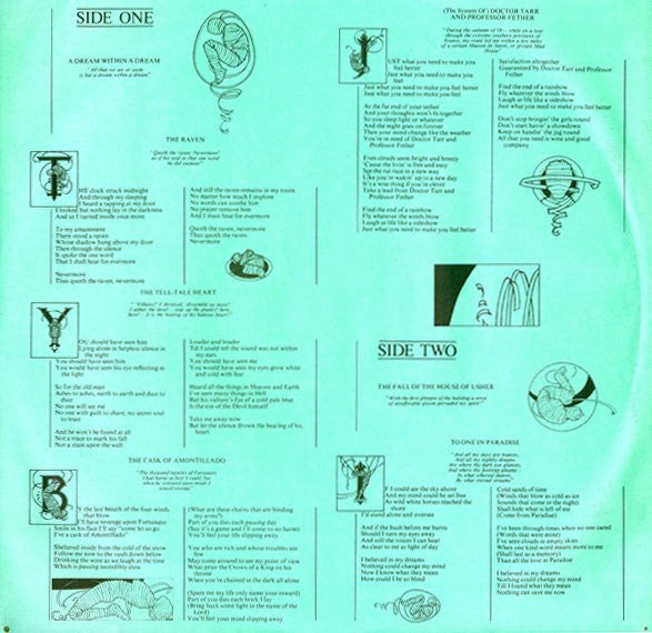 The Alan Parsons Project : Tales Of Mystery And Imagination (Edgar Allan Poe) (LP, Album, RE, Qua)
